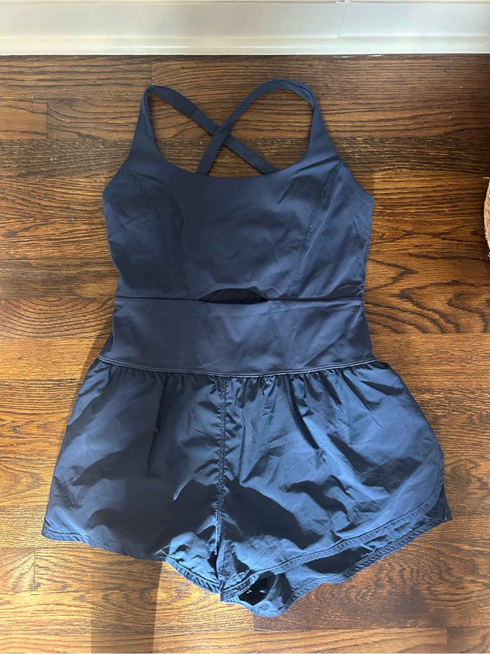 FP Movement by Free People Navy Blue Righteous Runsie